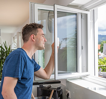 Fliegengitter-direkt Insektenschutz Rollo Fenster