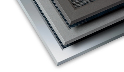 3 Fliegengitter mit verschiedenen Rahmenfarben übereinander